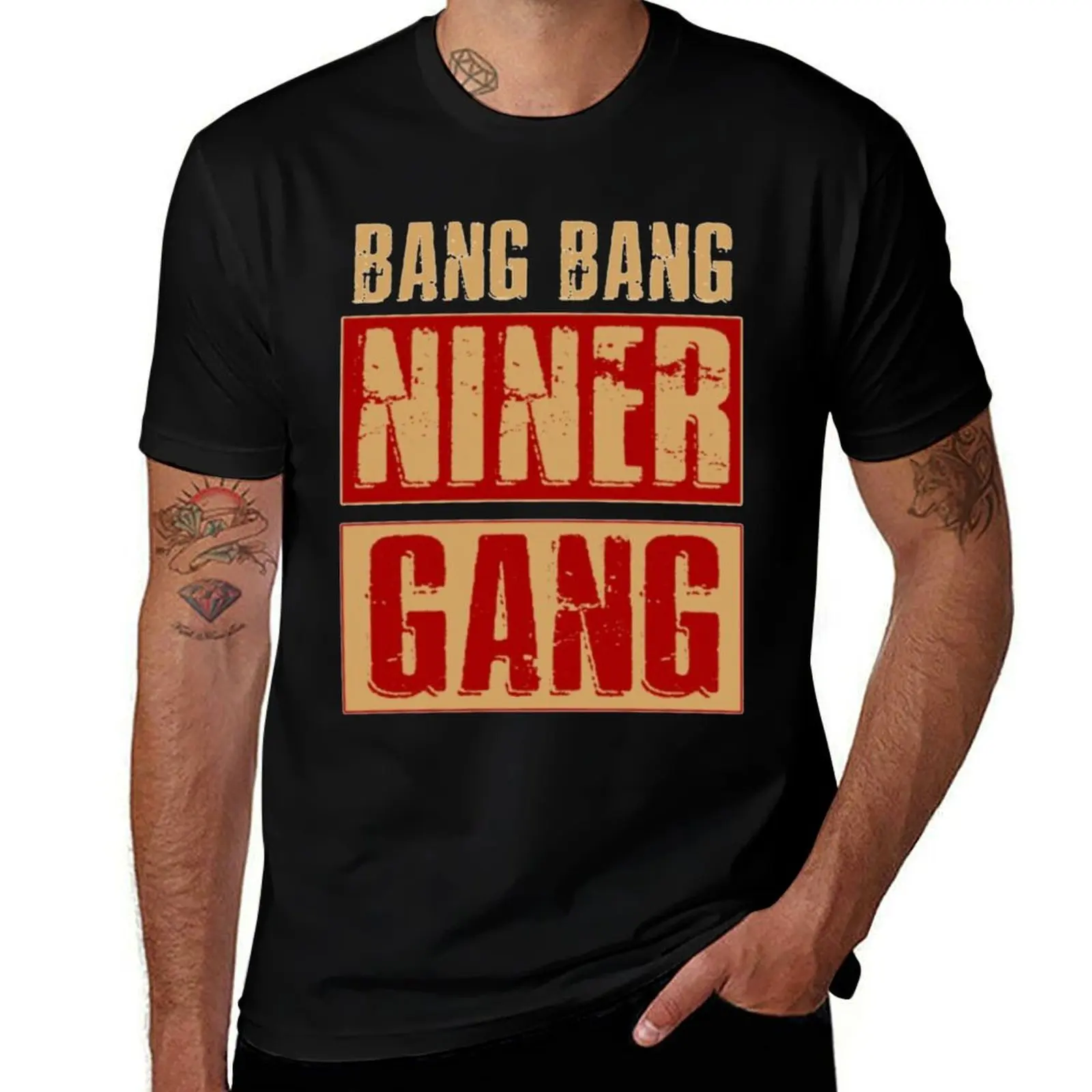 Bang Niner Gang футбольная крутая футболка блузка корейская мода винтажная летняя