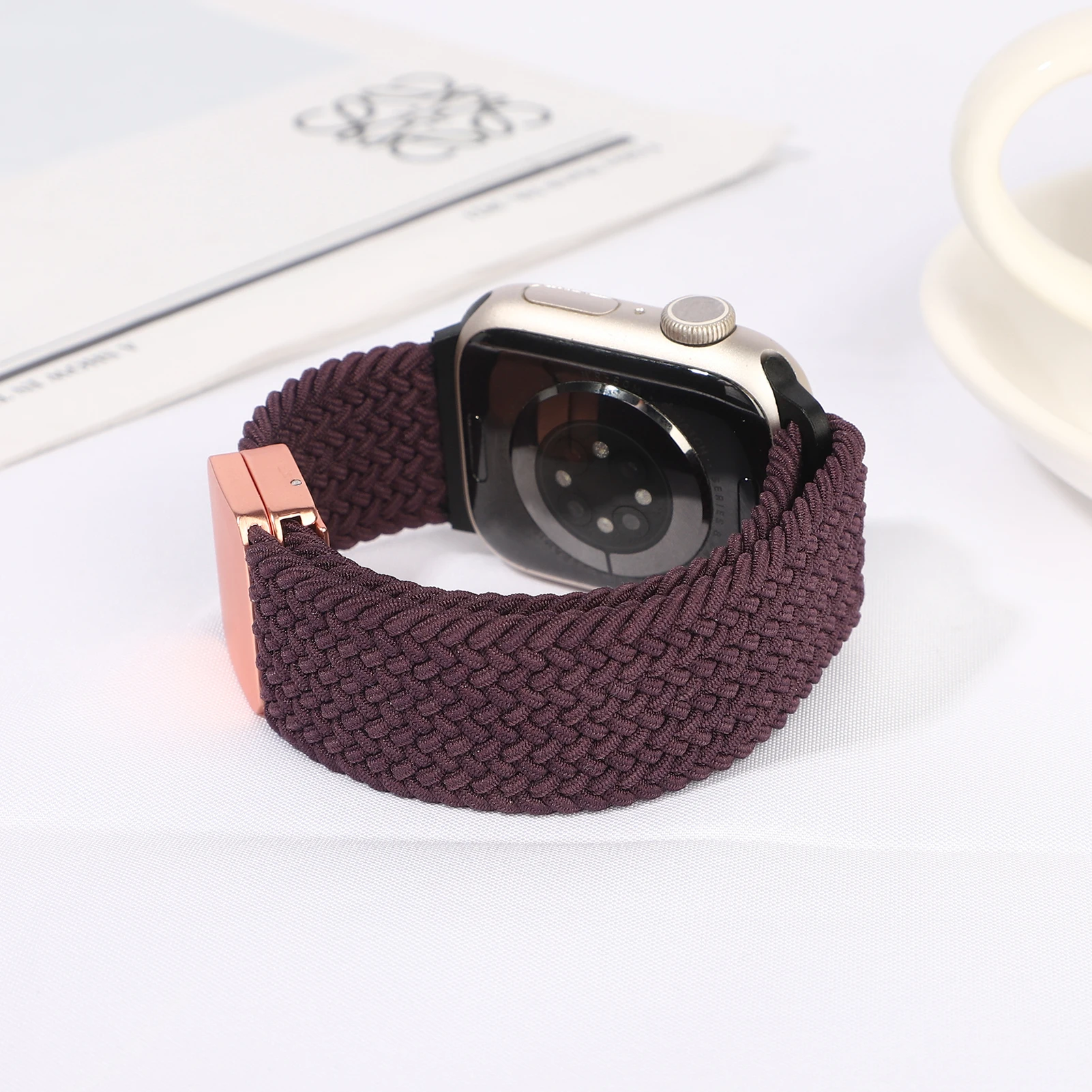 Фото Ремешки для Apple Watch Band 46 мм 45 мм 44 мм 42 мм 49 мм 41 40 мм Магнитный плетеный браслет Correa Series 11 10 9 8 7 6 5 SE Ultra3 №5
