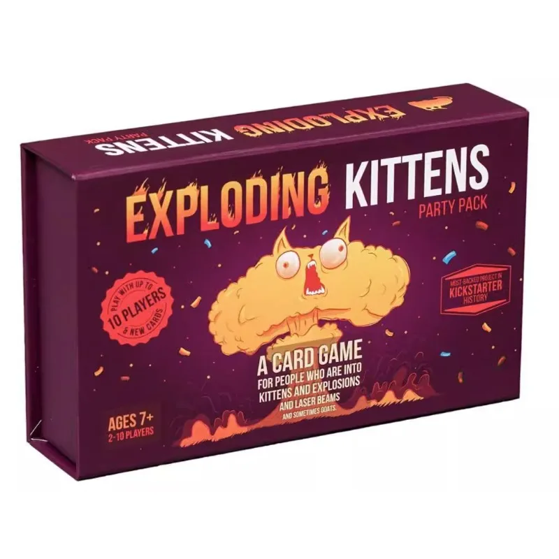 

English Explosive Bomb Cat Exploding Kittens Board Games Card Leisure Interactive Party Game Toy