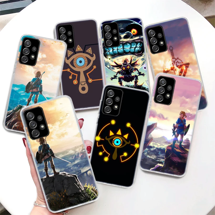 Z-Zeldas-Majoras Mask Coque Phone Case For Samsung Galaxy A51 A50 A71 A70 A41 A40 A31 A30 A21S A20E A10 A11 A01 A6 A7 A8 A9 + Co