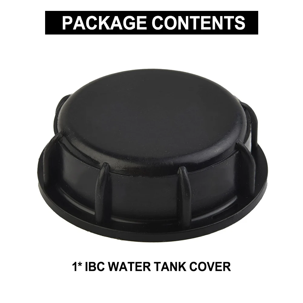 

100mm Black Plastic Valve Lid IBC Tank Valve Replace Cap Valve Cover Gaskets Coarse Thread Durable Home Garden Connection Tools