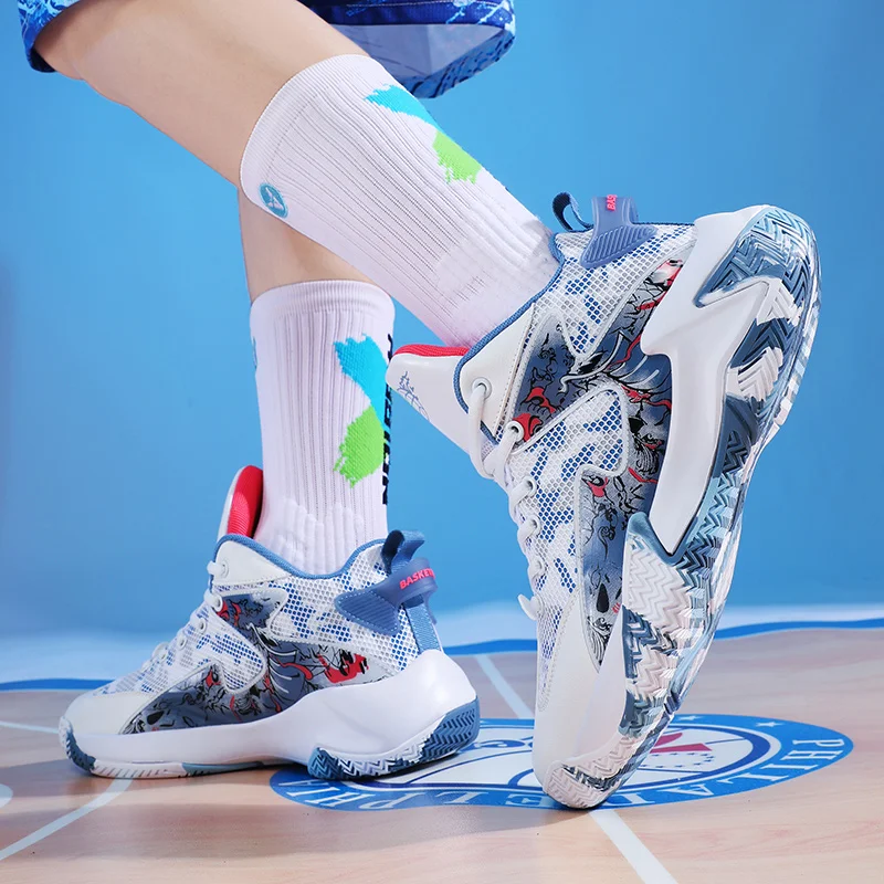 Men's Basketball Shoes 2022 Women's Basketball Sports Shoes Training Athletic Basketball Sneakers Men Zapatos De Mujer Tendencia