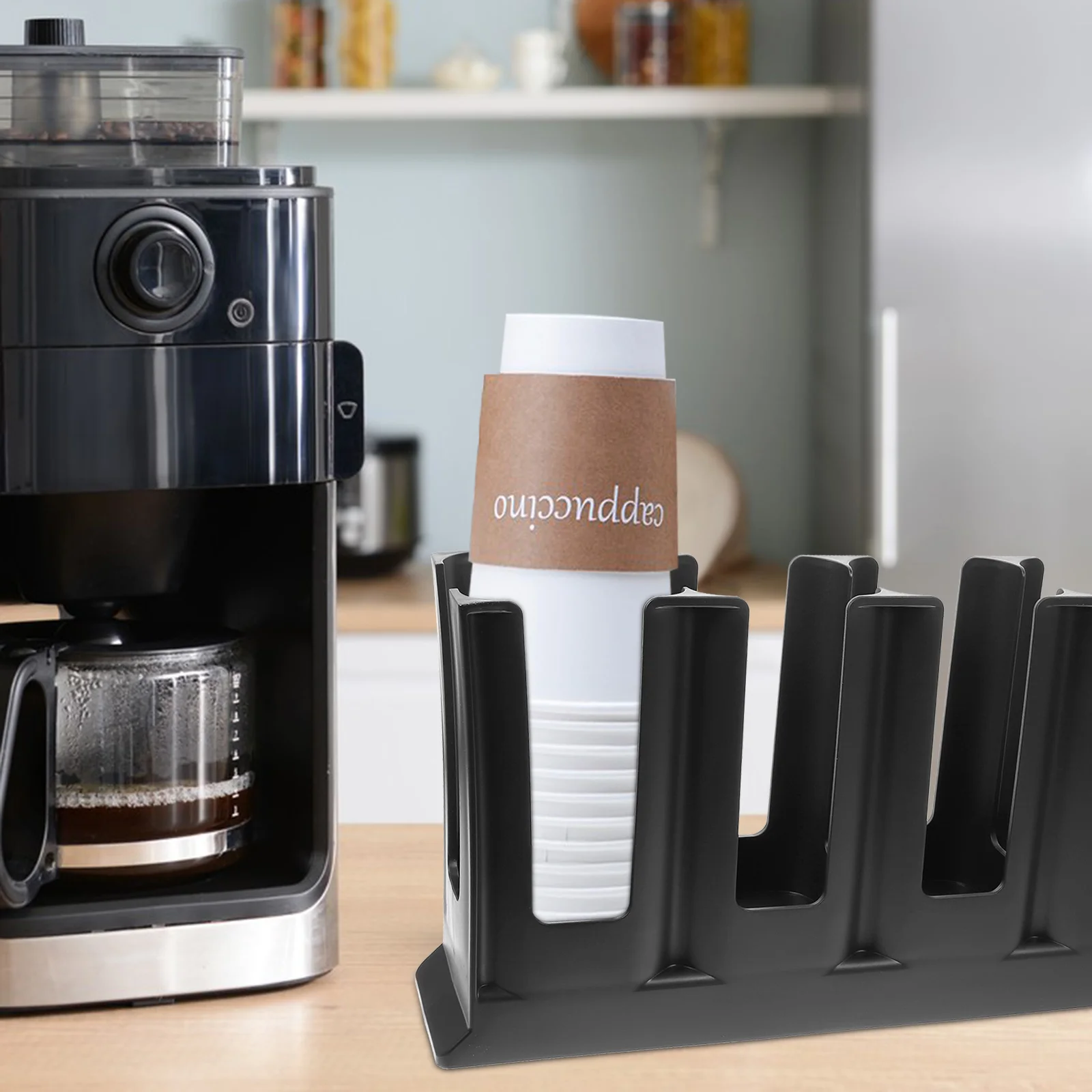 

Tabletop Paper Cups Rack Cup Dispenser Paper Cup Organizer for Cafe