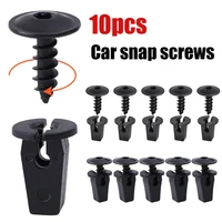 10pcs car fastener snap screws kit auto fender lining retainer snap door panel metal fastener clips rivet set auto accessories