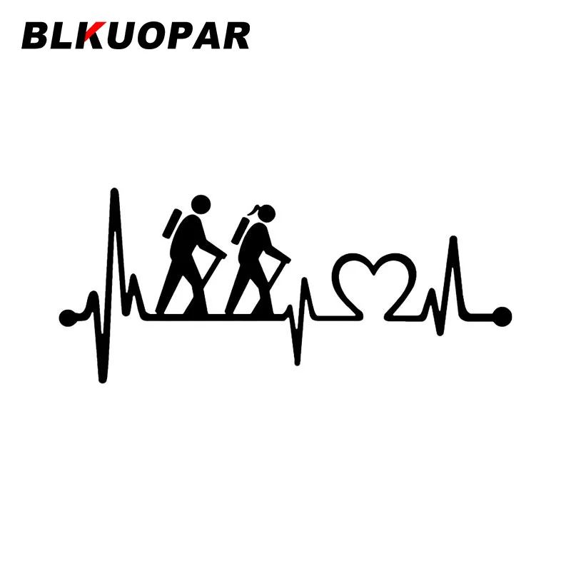 

BLKUOPAR прогулочная туристическая сердцебиение Lifeline автомобильные наклейки индивидуальные DIY аниме наклейка царапинам лобовое стекло декор ...