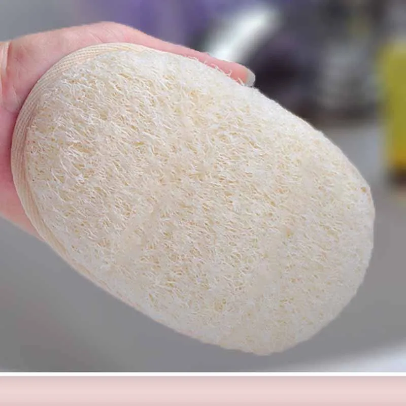 

Natural Loofah Body Scrubber Bath Exfoliating Sponge Soft Shower Brushes Clearner Pad Exfoliator Shower Puff Body Skin Care Tool