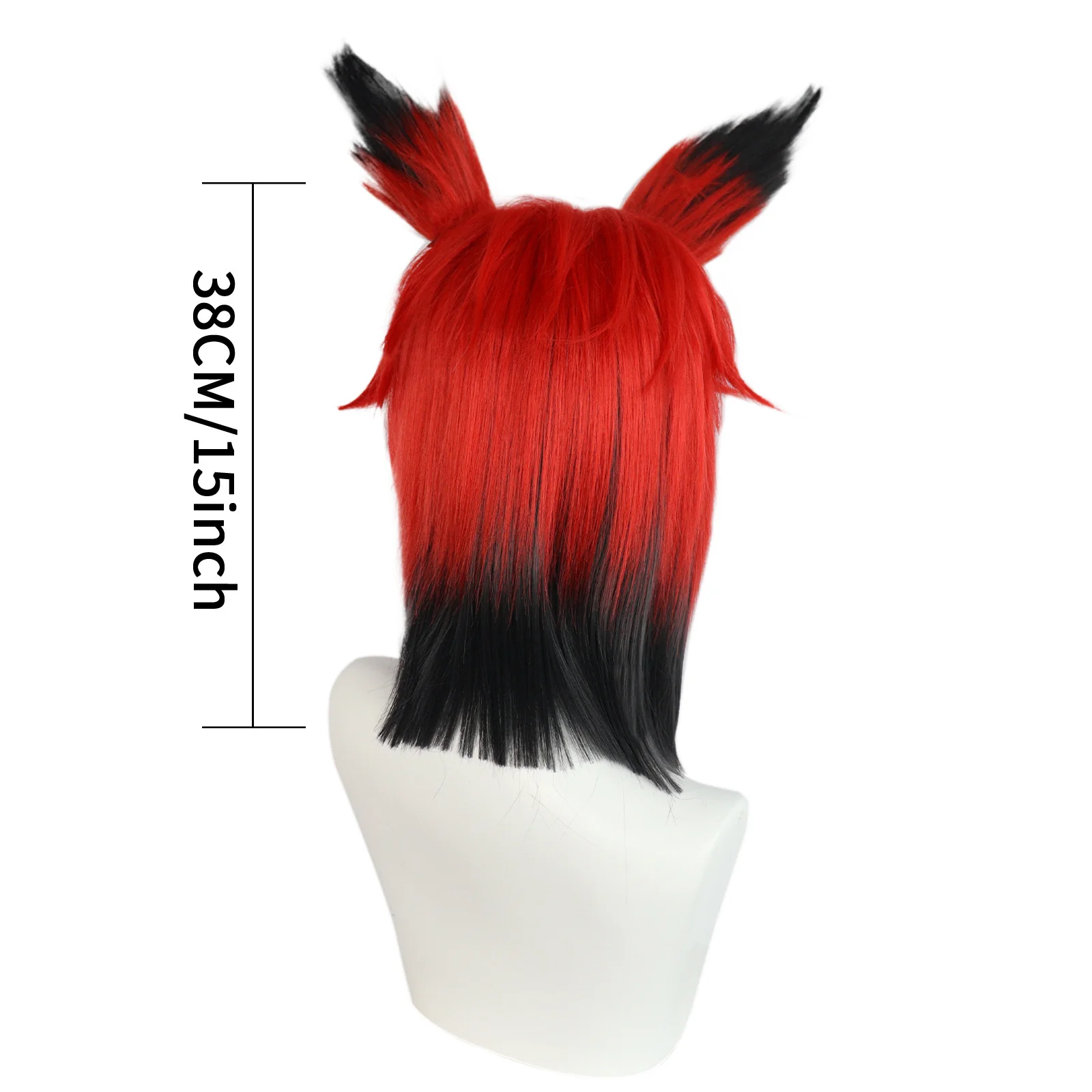 Парик для косплея аниме Alastor термостойкие синтетические волосы с ушками