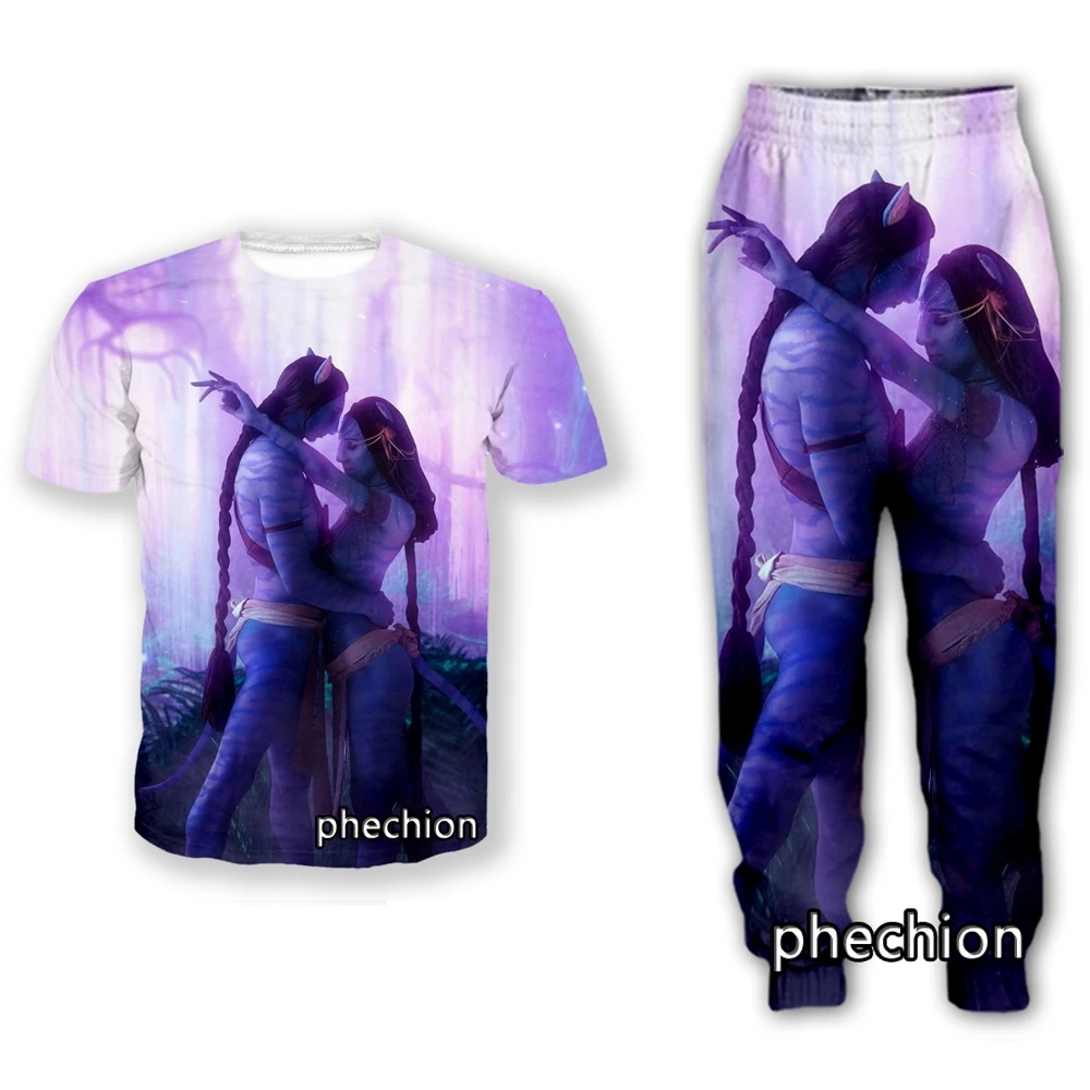 

phechion New Men/Women 3D Print Avatar Casual Clothing Fashion Streetwear Men Loose Sporting T Shirt and Pants K19