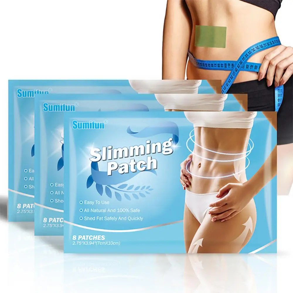 

8PCS Sumifun Sliming Patch Navel Sticker Reduce Fat Burning Body Shaping Slimming Stickers Weight Lose Detox Body Care Sets