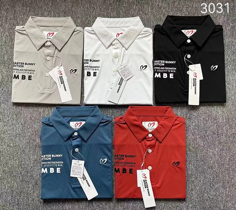 

2023 Golf T-shirt Golf short Sleeved Men's Shirt Polo shirt Jersey Cotton