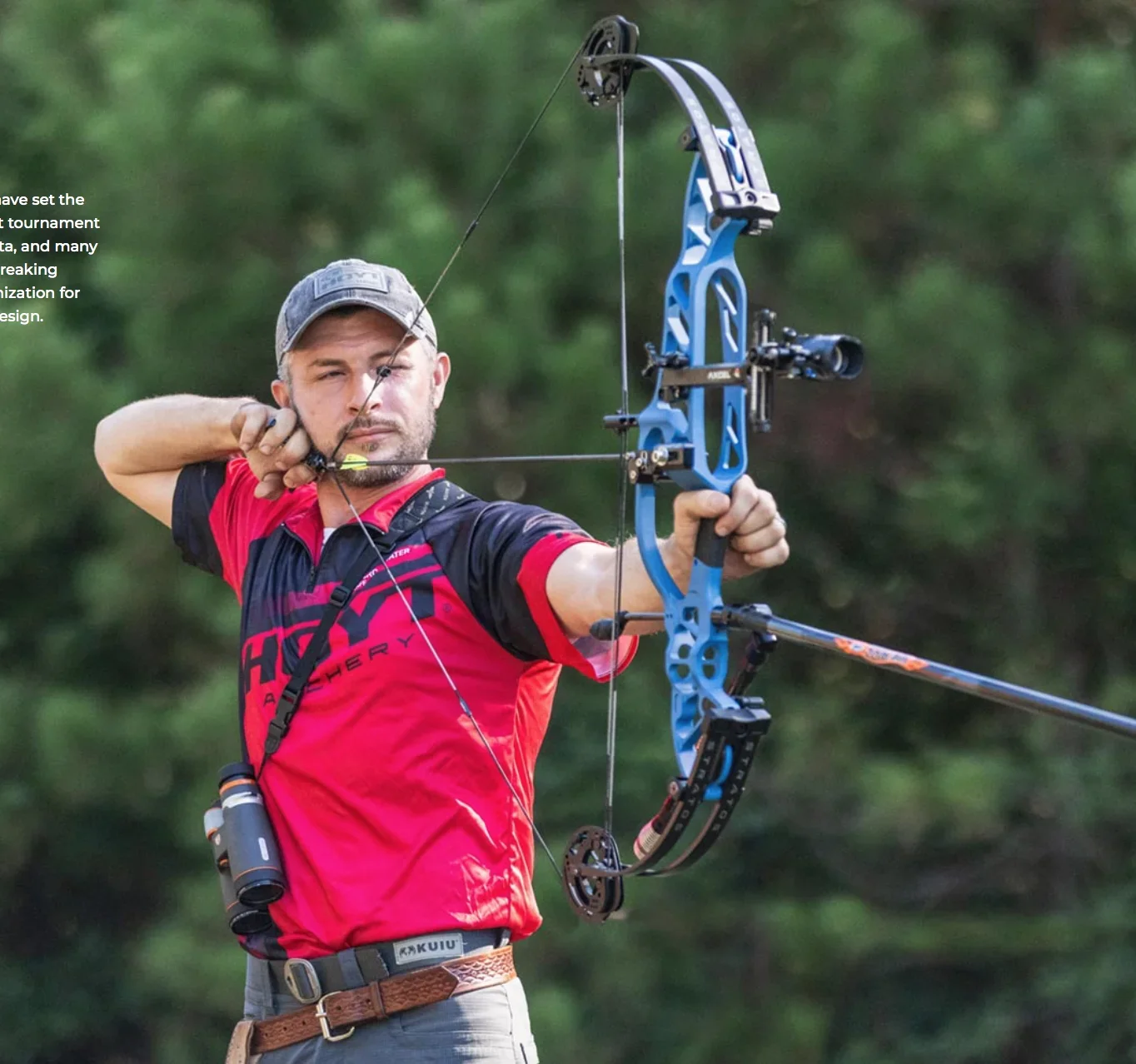 Струтофрический точный композитный лук для конкурентоспособной стрельбы из