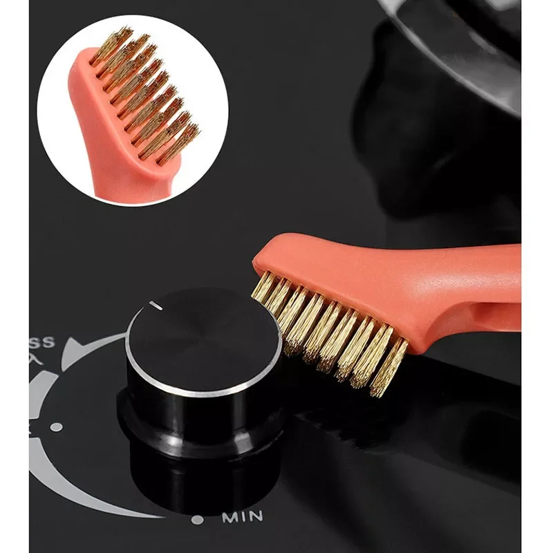 

in 1 Kitchen Gas Stove Cleaning Brush Stove Range Hood Degreasing Wire Brush Sink With Shovel Kitchen Bathroom Cleaning Tools