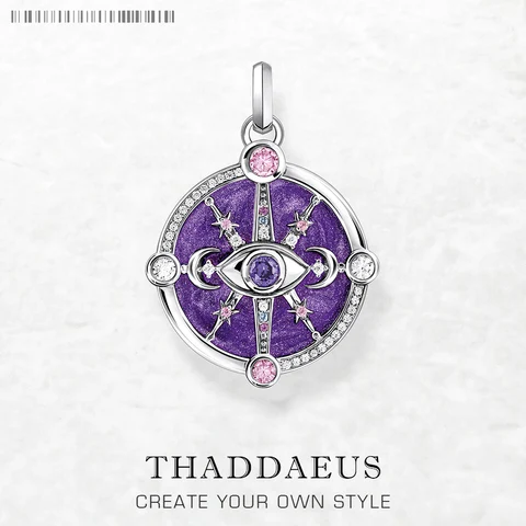 Подвеска Thaddaeus Глаз Звезда Полумесяц Серебро 925