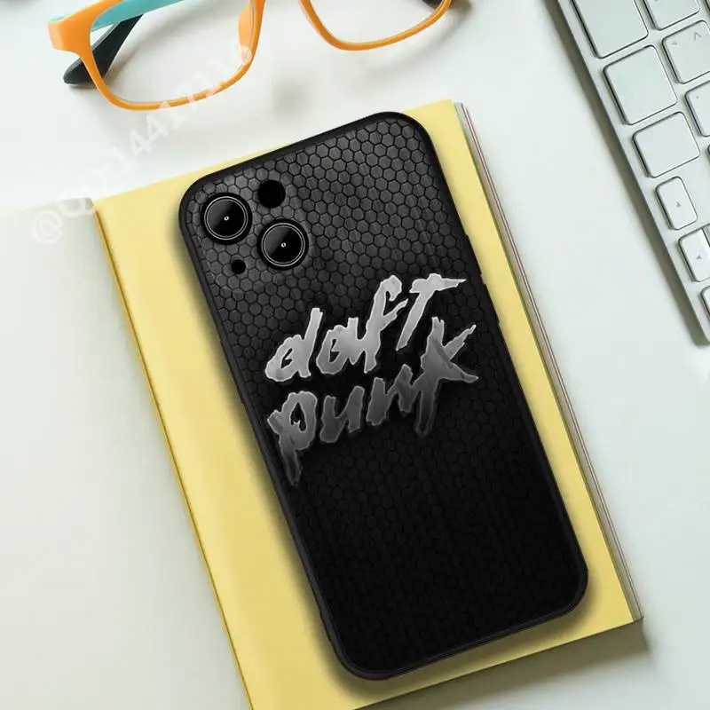 Trend Rock Daft Punk Helmet Phone Case for iPhone 14 13 11 12 Mini Pro MAX 8 7 6S Plus SE 2020 X XR XS MAX Soft covers fundas images - 6