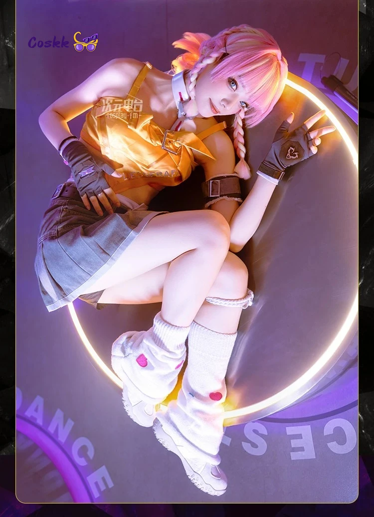 Фото Коллаборационная серия: Костюм для косплея Mercy из игры Overwatch 2 x LE SSERAFIM Fearless Mercy, костюм на Хэллоуин №4