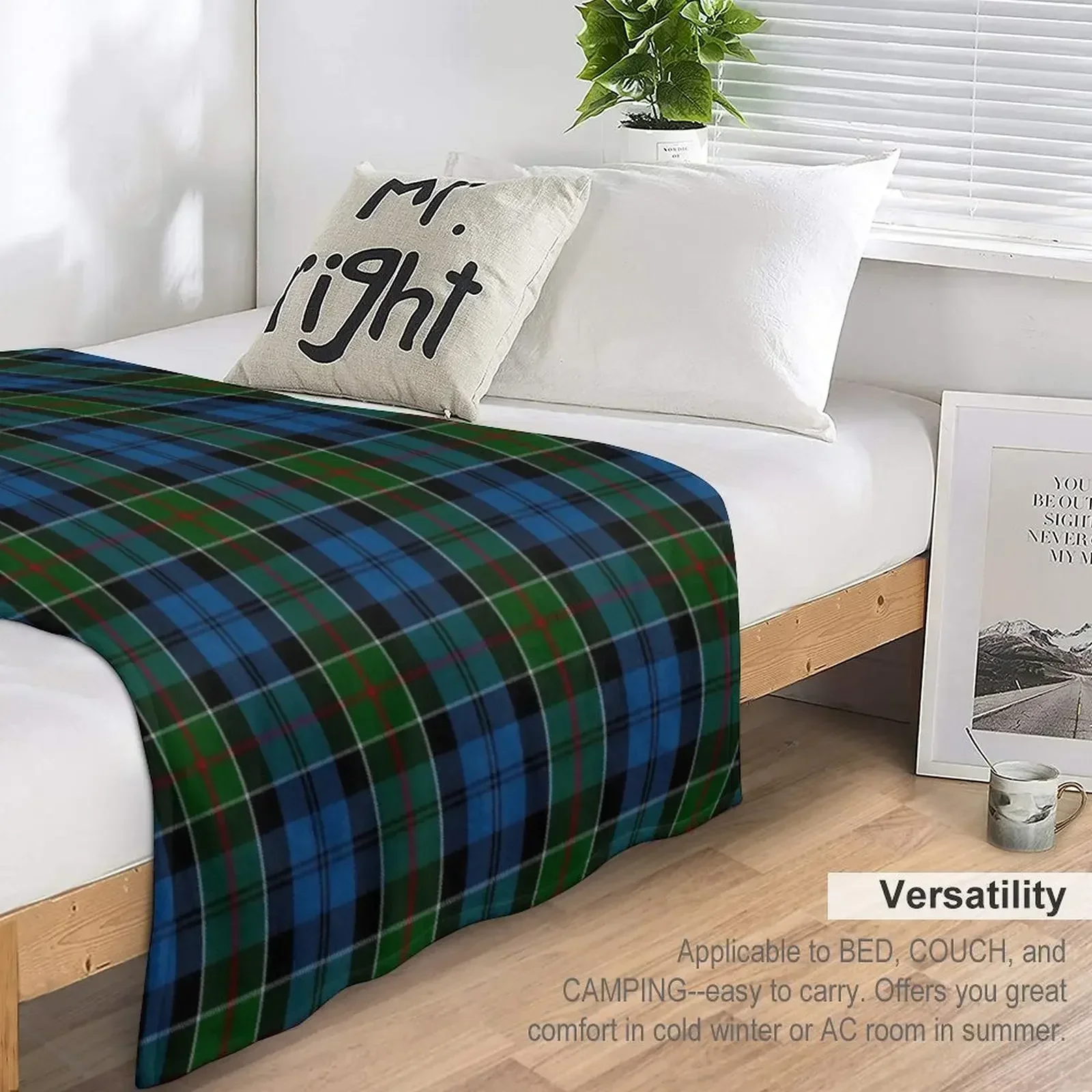 Одеяло Colquhoun Clan Tartan (High Res) Диваны Кровать Модные свободные одеяла