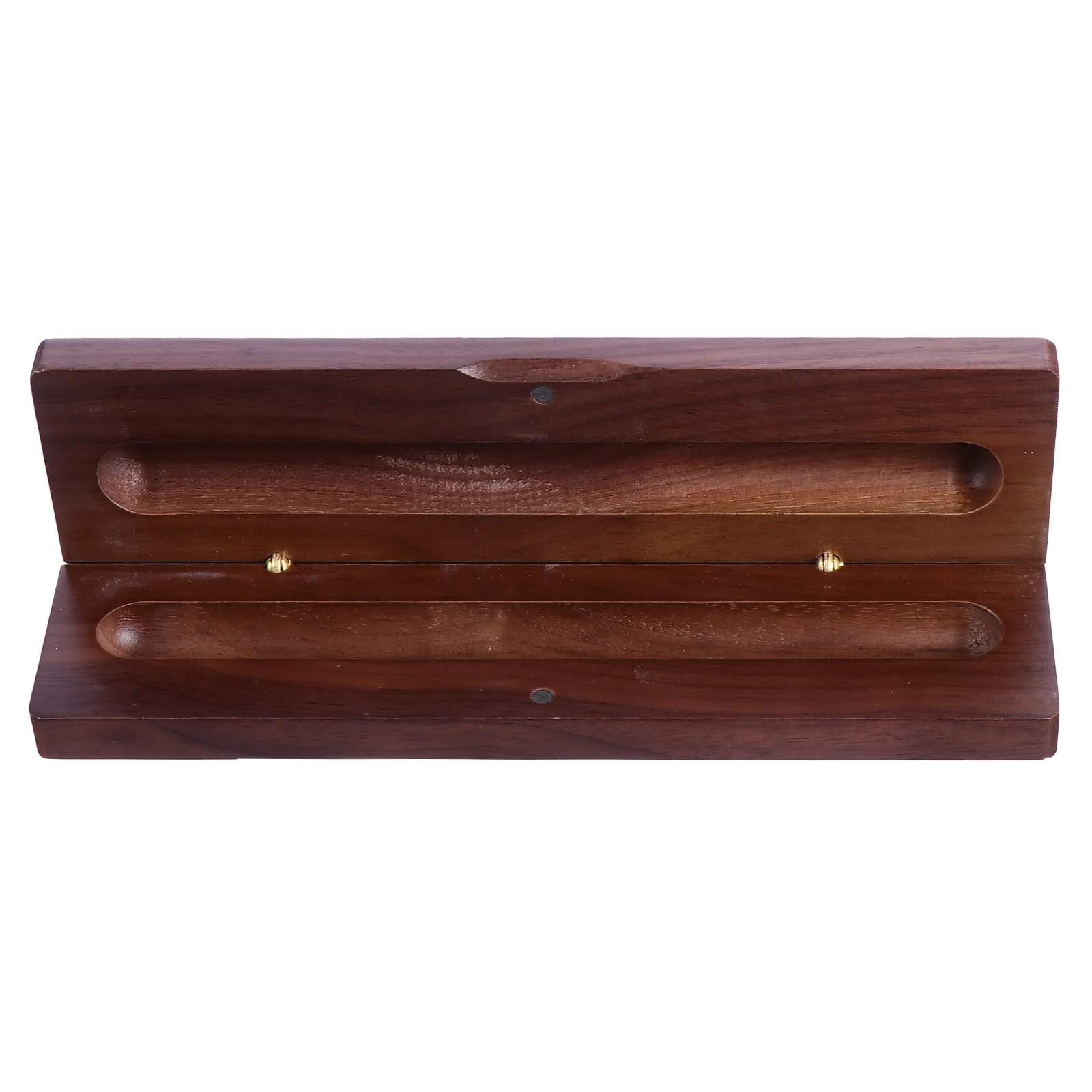 

Pen Box Single Wooden Storage Case Gift Display Organizer Clamshell Wood Ballpoint Boxes Presentation Type Jewelry Holder Retro