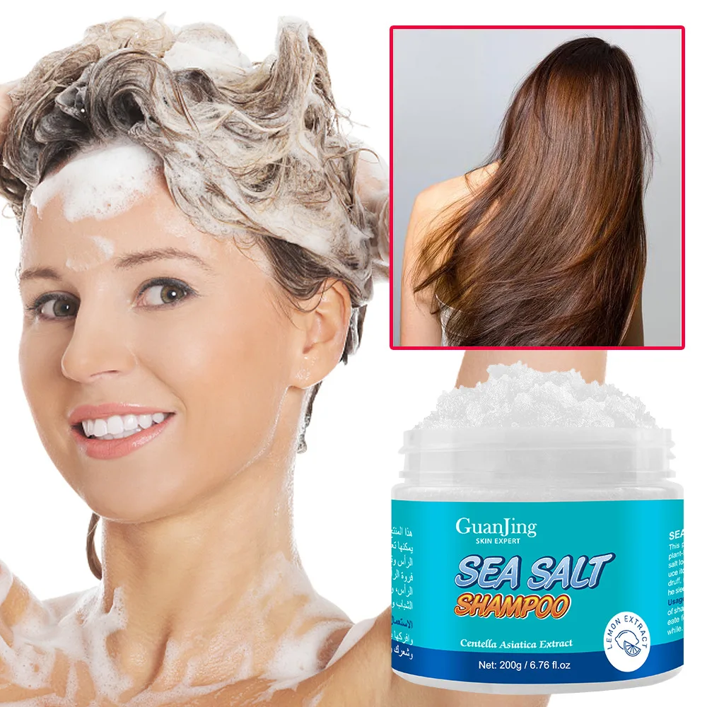 

Natural Sea Salt Shampoo Hair Treatment Shampoo for Scalp Psoriasis Itching 200ml