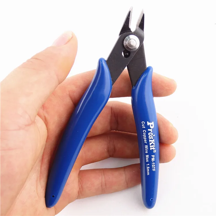 100% Original Pro'sKit PM-107F PM-107C Diagonal Pliers Electrician Precision Cutting Plier Stripping Tool