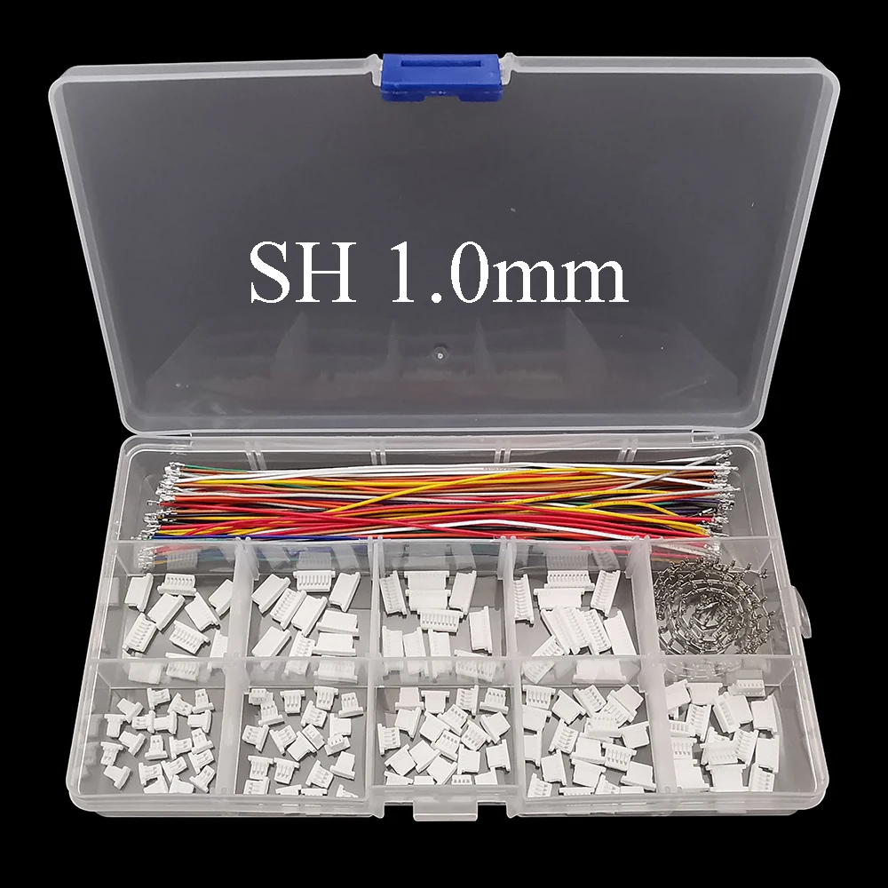 

Комплект разъемов SH 1.0 мм / JST 1.25 мм 2-10 Pin