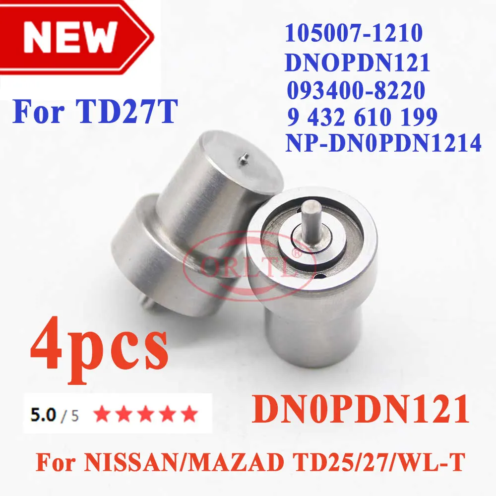 

DN0PDN121 Diesel Engine Injector Nozzles Set 105007-1210 Fuel Injection Atomizer 9 432 610 199 for Mazda Spray DNOPDN121 4PCS
