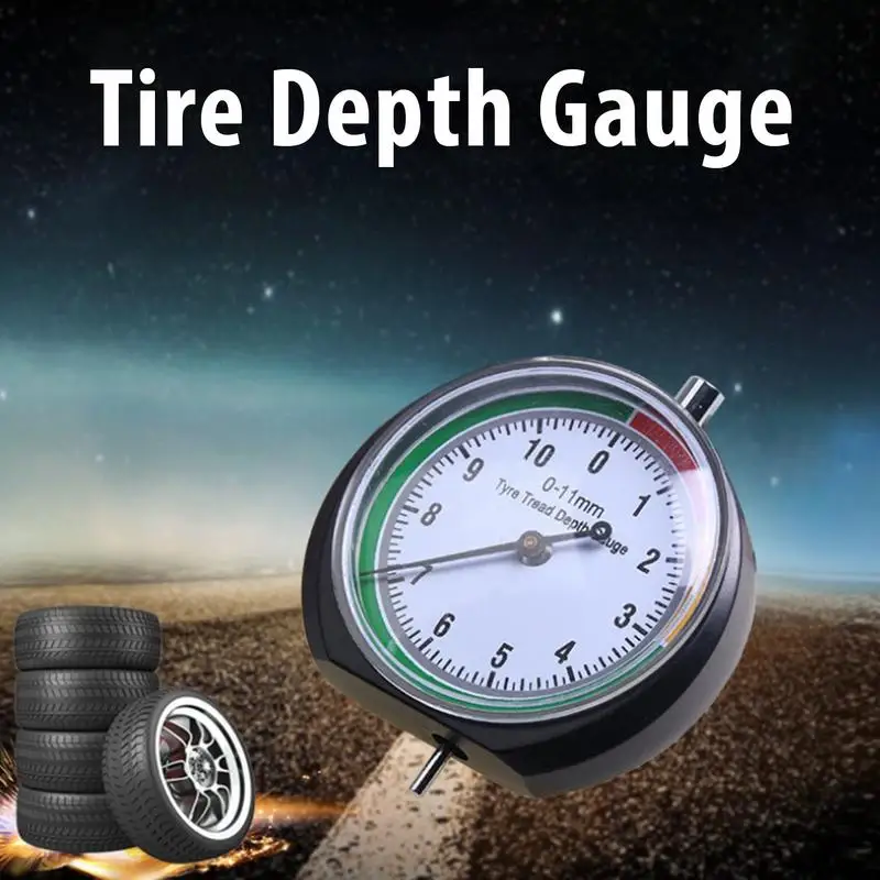 

Car Tire Tread Depth Gauge Vehicle Wheel Tyre Tread Depth Gauge Meter Pointer Tread Pattern Depth Monitor Measure Device Tool