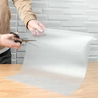 1pc clear waterproof oilproof shelf cover mat drawer liner cabinet non slip table adhesive kitchen cupboard refrigerator 45150