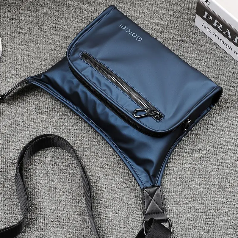 2022 New Men's Cross Shoulder Bag Trendy Brand Shoulder Bag Backpack Japanese Cross Shoulder Bag Oxford Cloth Travel Strap Bag