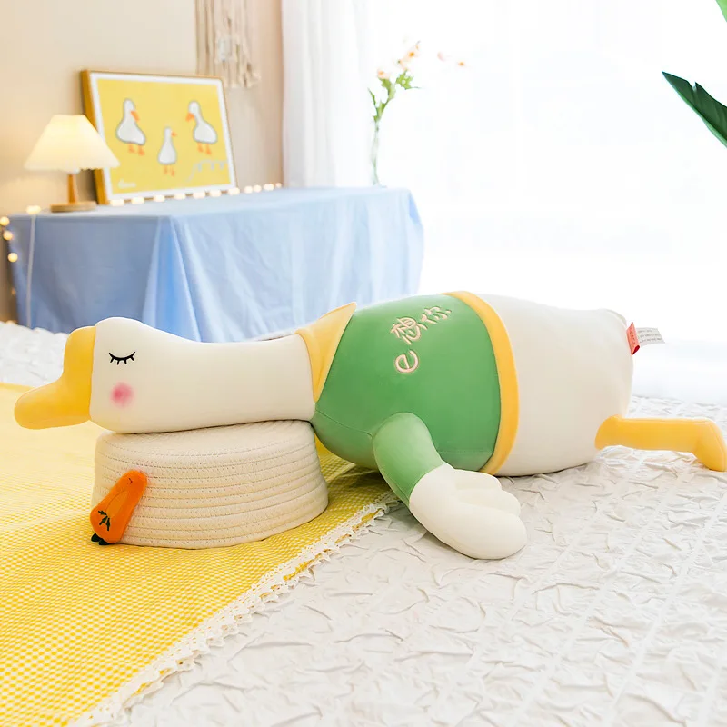

Zqswkl 70/95cm duck plush toys animals big goose pillow hugs for children's toys girl birthday gift cute soft christmas dolls