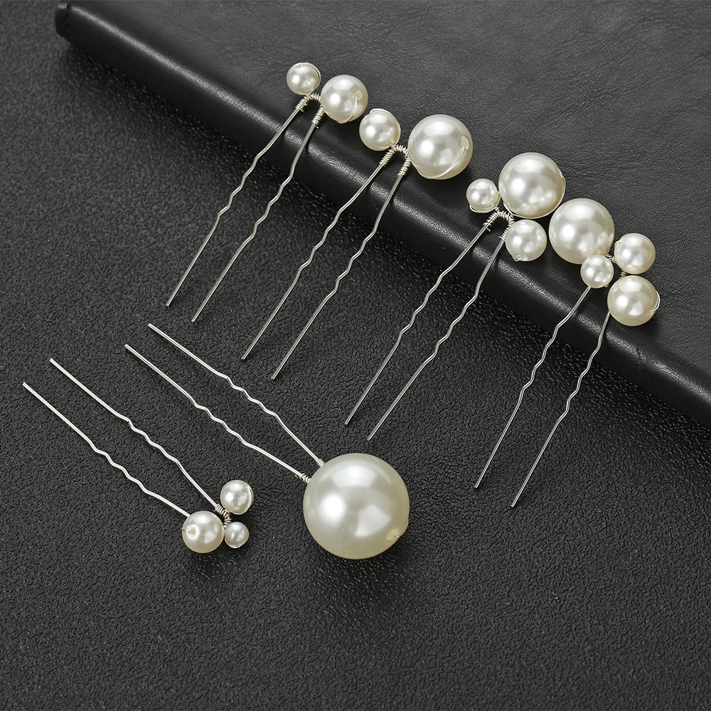 Свадебные заколки для волос цвет в ассортименте