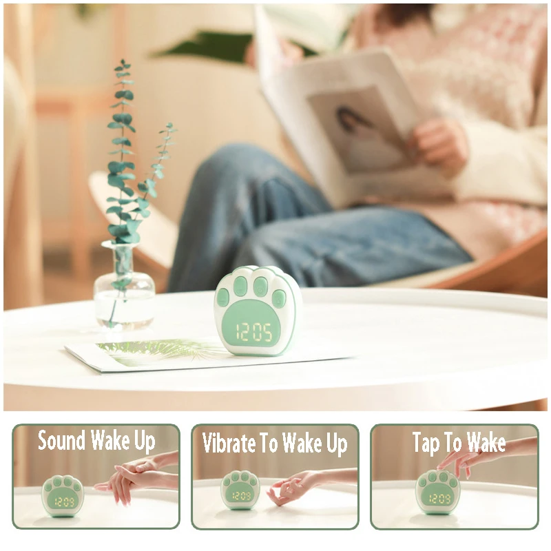 

Cute Sucker Alarm Clock LCD Digital Timer Reminder Countdown Stopwatch Alarm Luminous Mute Dormitory Students Electronic Clock