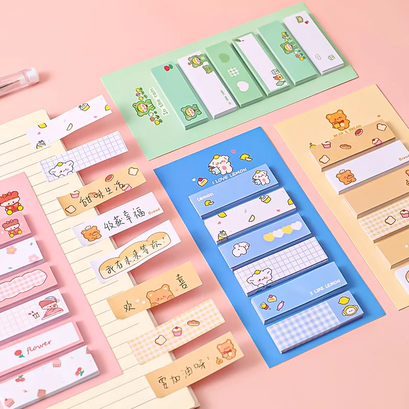 

Bookmarks Creative Cute Sticky Notes Index Posted It Planner Stationery Paper Stickers School Supplies Stationery