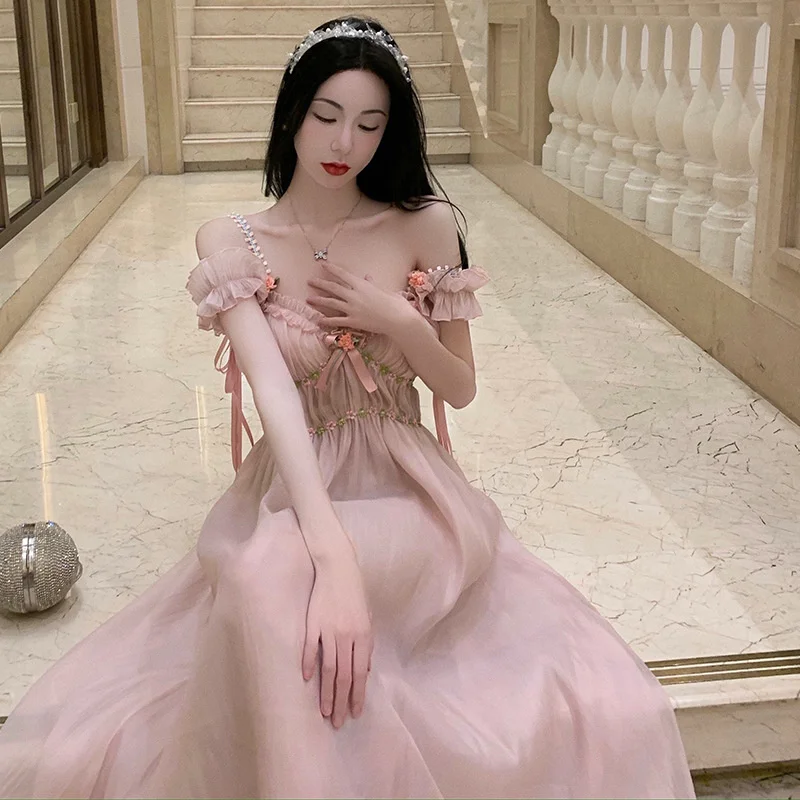 

Пляжная юбка для праздника ins Супер горячая Санья одежда для путешествий фотография сказочное Цветочное платье