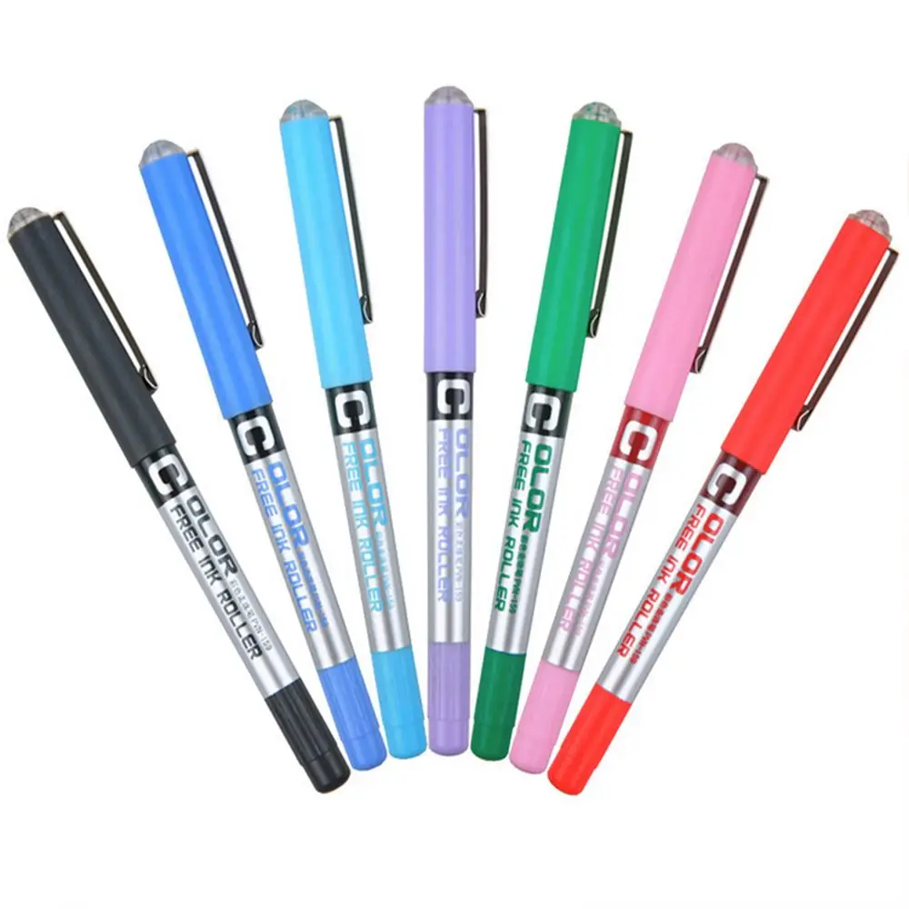 

Colorful 1Pcs Student Needle Type School Supplies Office Gel ink Pen Straight Liquid Pen Color Pen Writing Tools