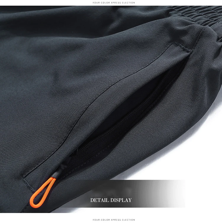 Спортивные укороченные мужские шорты для бега Peny Peti удобные дышащие брюки из