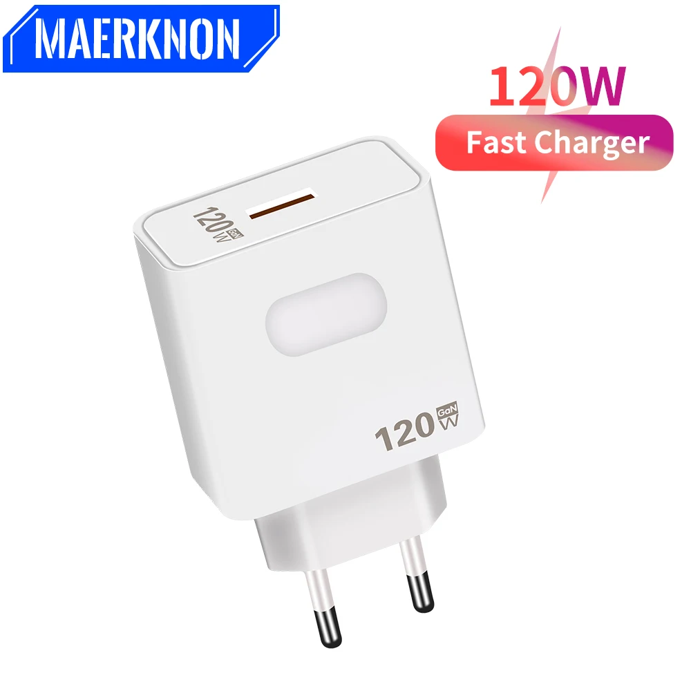 

120W GaN Charger USB Charger Quick Charge 3.0 QC3.0 For iPhone 15 14 13 Samsung Xiaomi Mobile Phone Fast Charging Wall Adapter