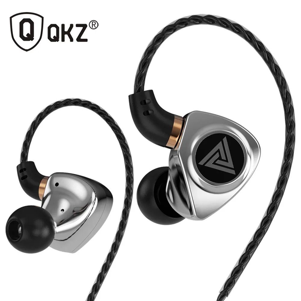 

QKZ SK10 Subwoofer In-Ear Headphones, Computer Games, Wire Control Metal Band Wheat Sports Phone Headset
