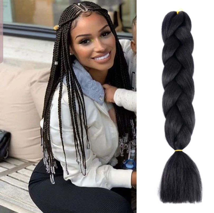 

24 дюйма Длинные Синтетические плетеные волосы для наращивания Омбре Джамбо плетеные волосы для женщин оптовая продажа прическа «сделай са...