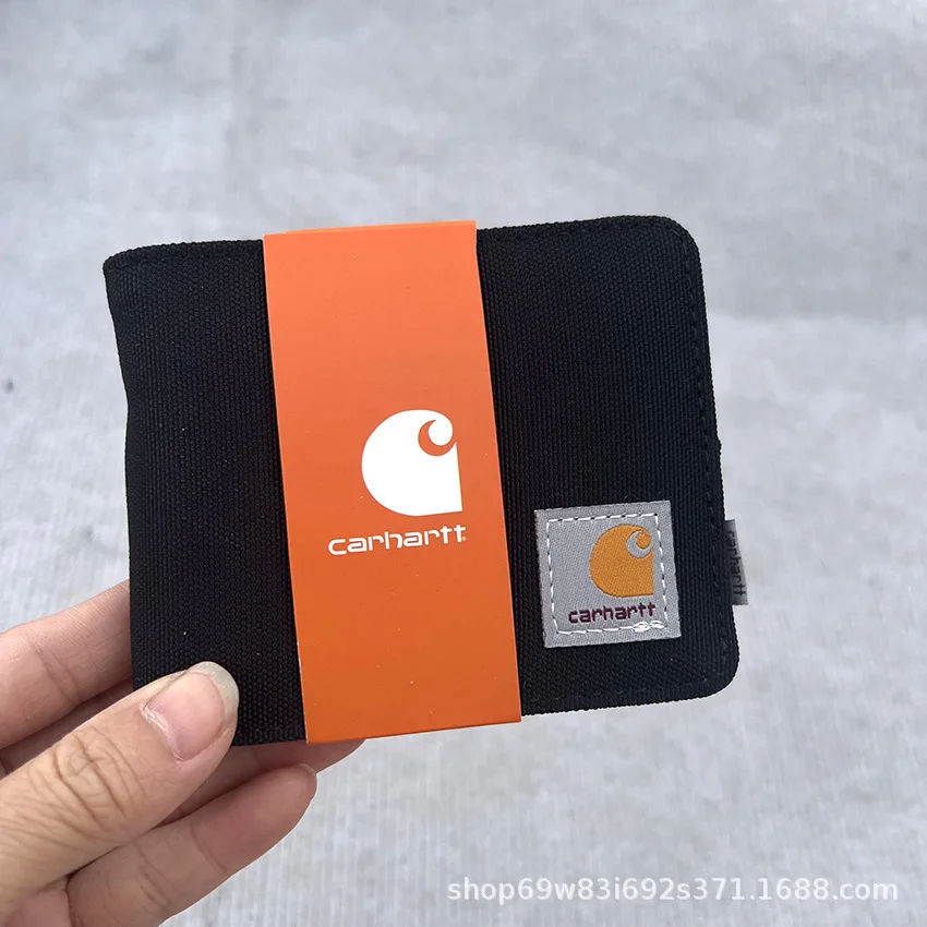 

Новый мужской кошелек Короткий Молодежный кошелек с поперечным сечением прошитый деловой кошелек с несколькими отделениями для карт из тк...