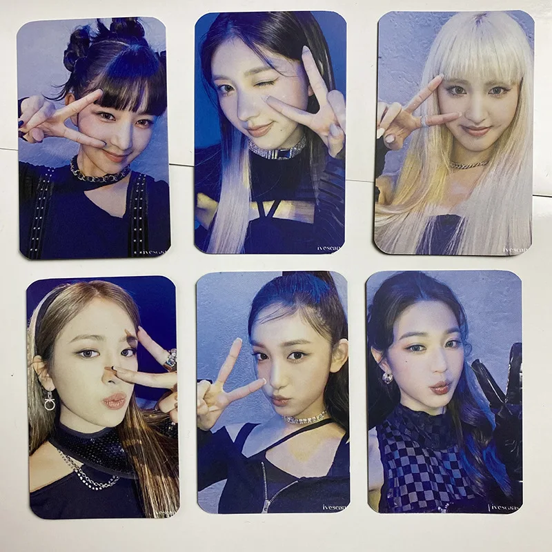 

6Pcs/Set Kpop Wholesale IVE Pototcard New Album ELEVEN Postcard New Album Lomo Card Photo Print Cards Poster Picture Fans Gifts