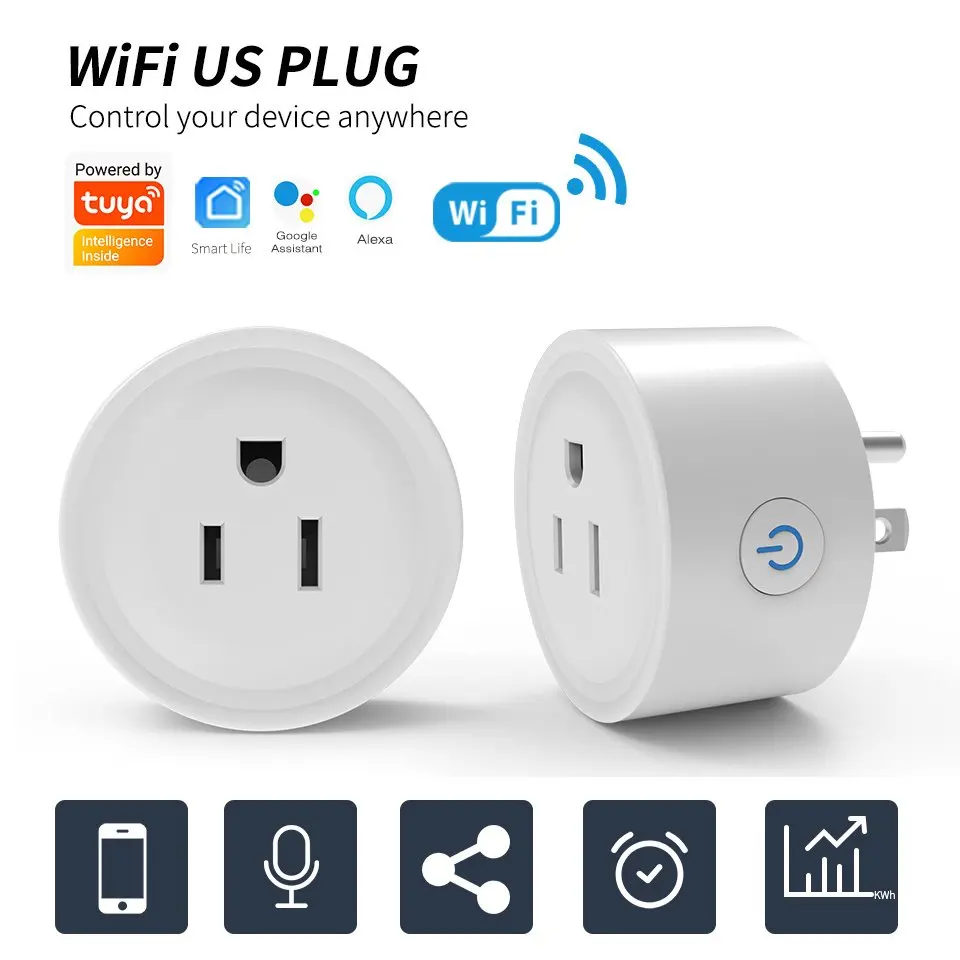 

Умная мини-розетка с Wi-Fi и дистанционным управлением