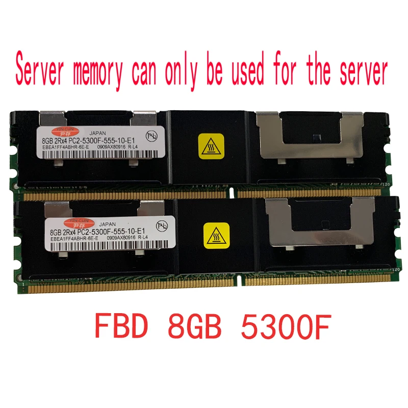 

DDR2 server memory 8 Go 16 Go MHz PC-5300f RAM ECC FBD FB-DIMM fully onboard Kamppin 8G 2Rx4