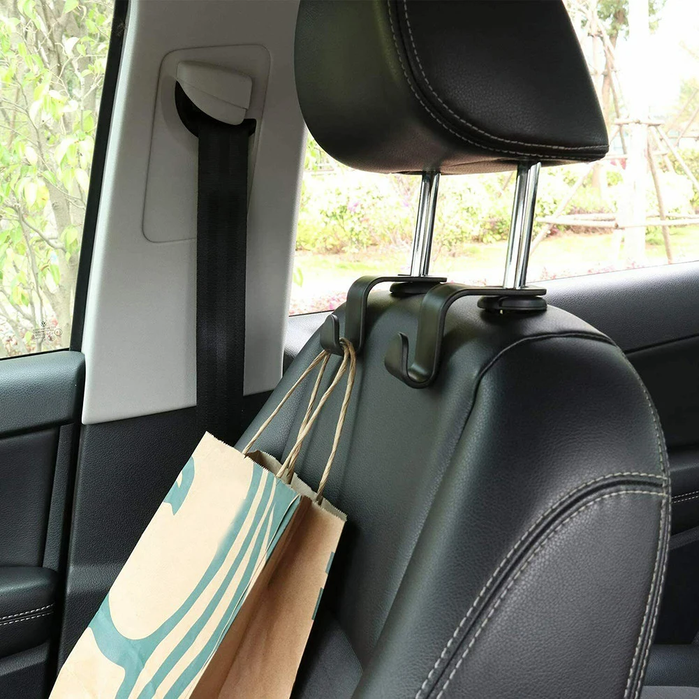 

Durable High Quality Back Seat Hook Car Baby Supplies Umbrellas Black Groceries Grocery Bags Handbags Headrest