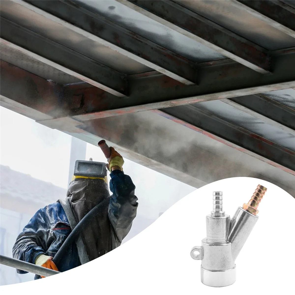 Пескоструйный инструмент для удаления пыли и ржавчины с насадкой из карбида бора