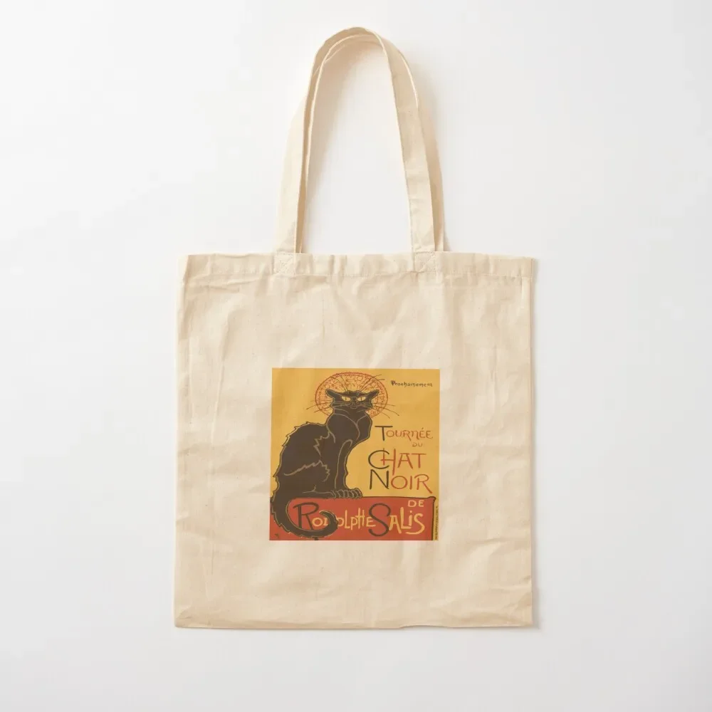 Tournee du Chat Noir De Rodolphe Salis Vector Tote Bag холщовые сумки многоразовые продуктовые Женские