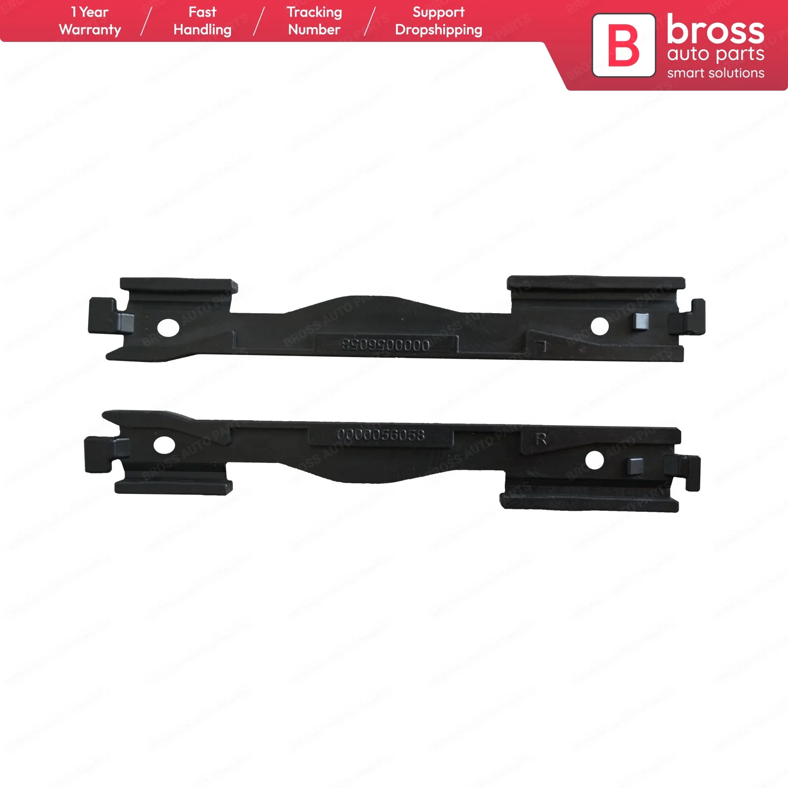 

Bross Auto Parts BSR556 2 Pieces Sunroof Plastic Repair Kit for FEELANDER II (L359) , Qashqai I, modus/Grand Modus