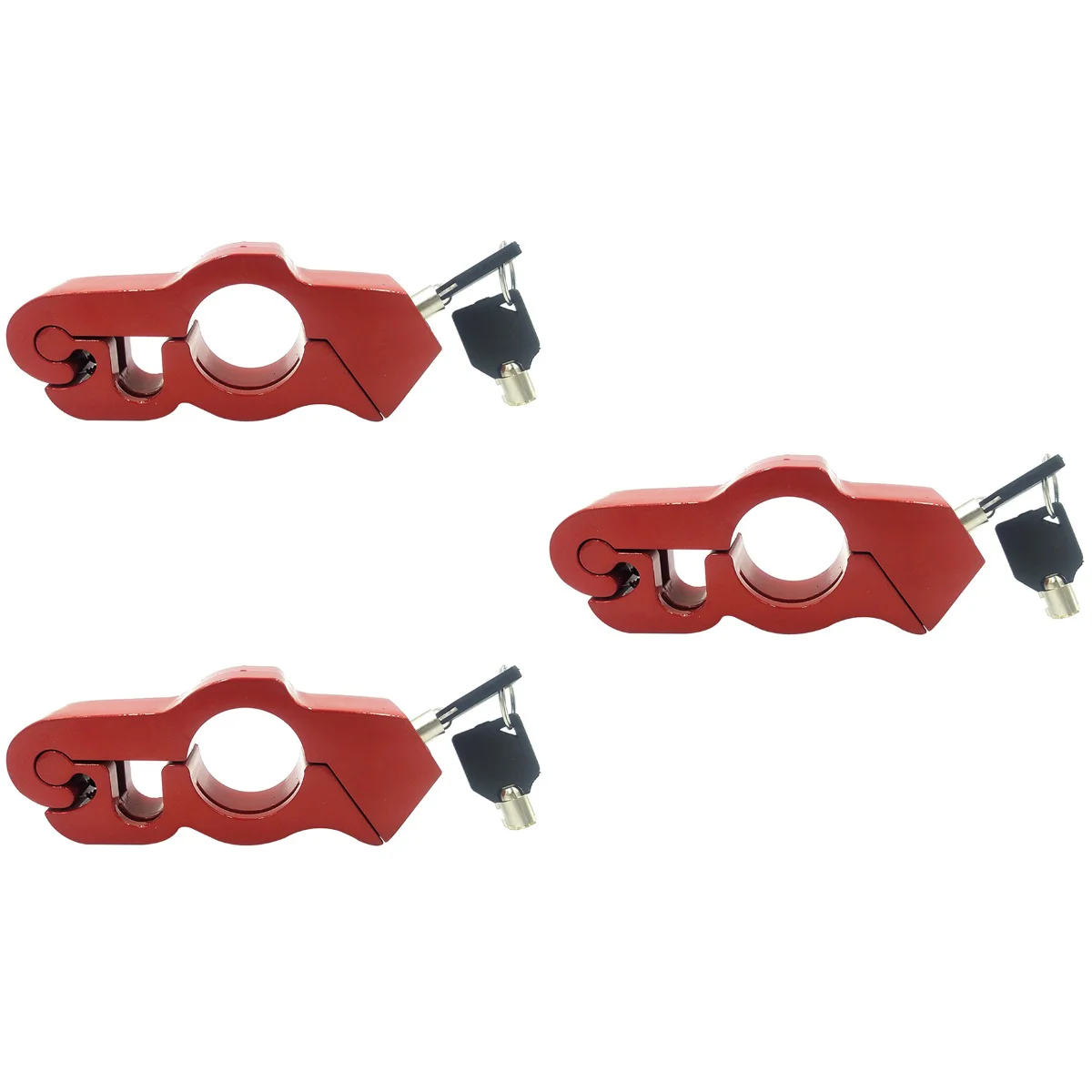 

3 Sets Motorcycle Handle Lock Motorcycle Brake Lock with 2 Keys