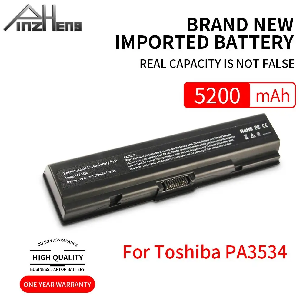 

Аккумулятор для ноутбука PINZHENG для Toshiba PA3534 PA3534U PA3534U-1BAS Satellite A300 A500 L200 L300 L500 L550 L555
