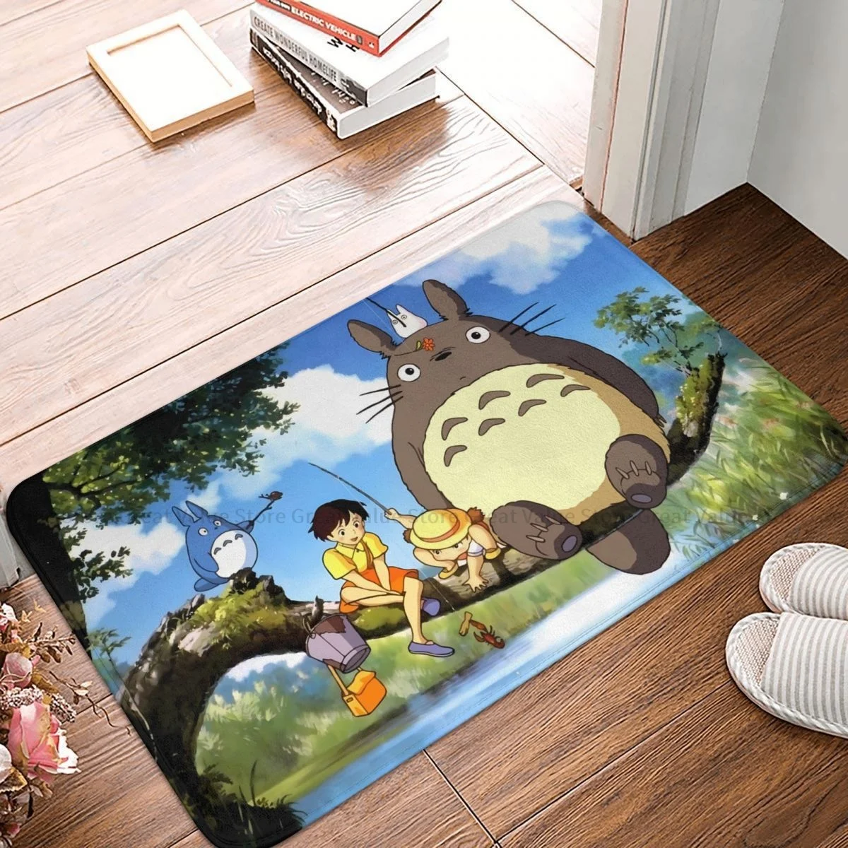 

Коврик Totoro в стиле аниме для ванной комнаты, Придверный коврик в стиле Мой сосед, ковер для гостиной, коврик для входной двери, украшение для ...