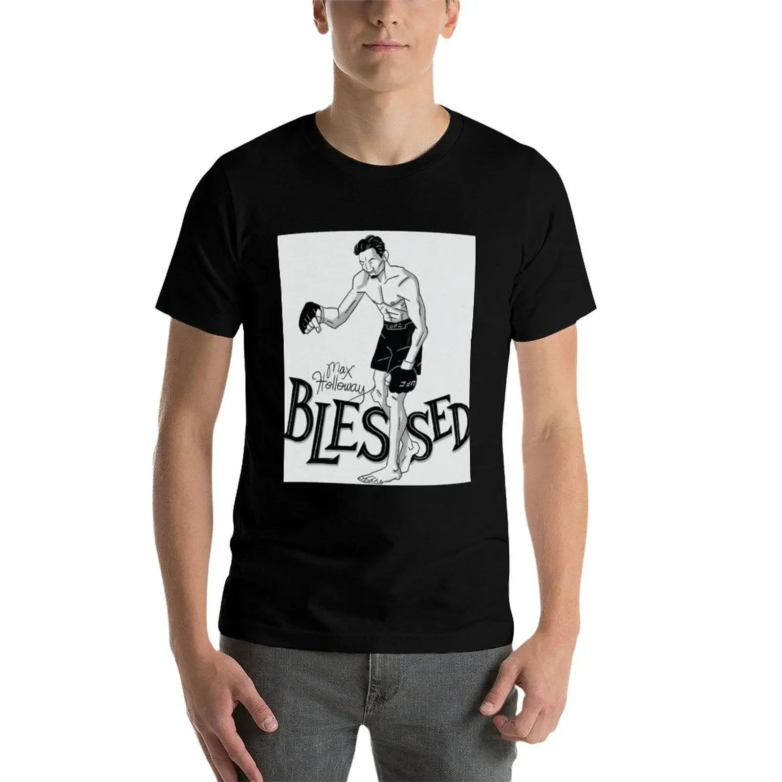 Футболка MAX HOLLOWAY BLESSED EXPRESS корейская модная футболка с графикой Louboutins милая одежда